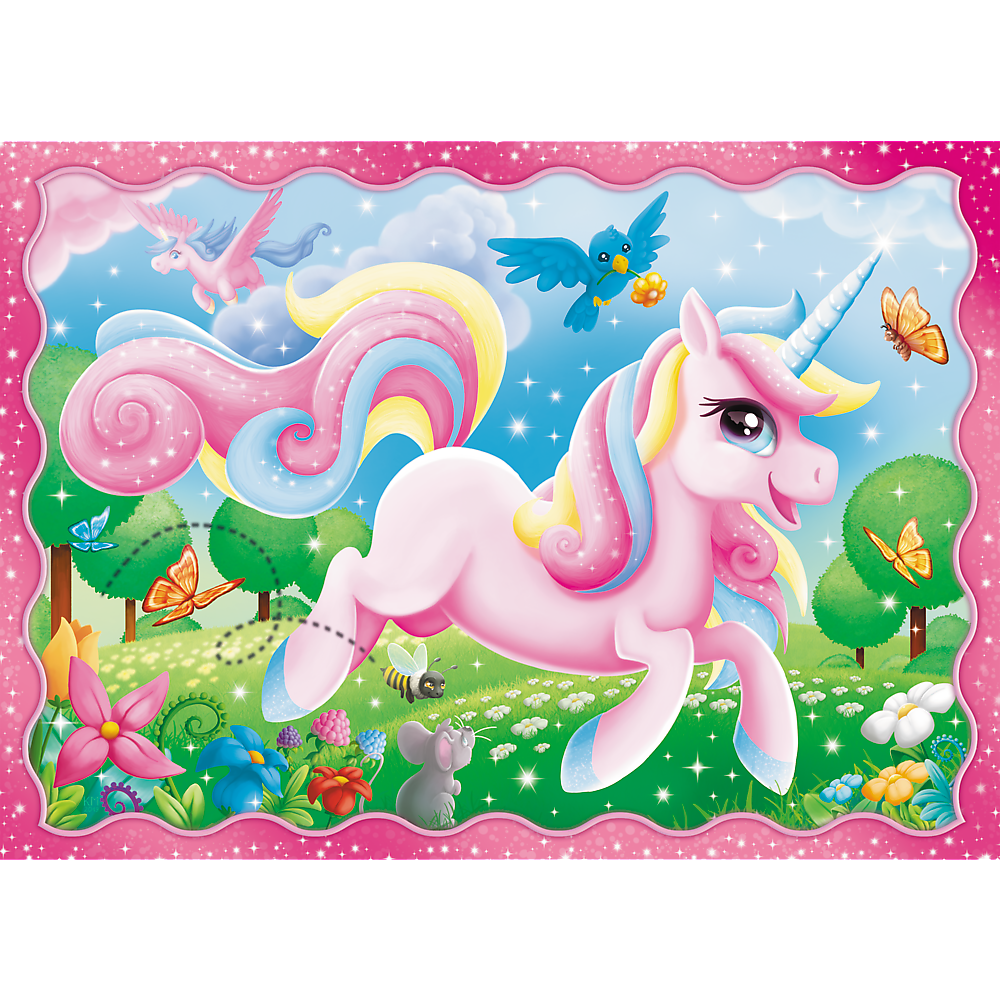 Puzzle: Unicorns and Magic - Preschool 4 in 1 (ONLINE ORDER ONLY)