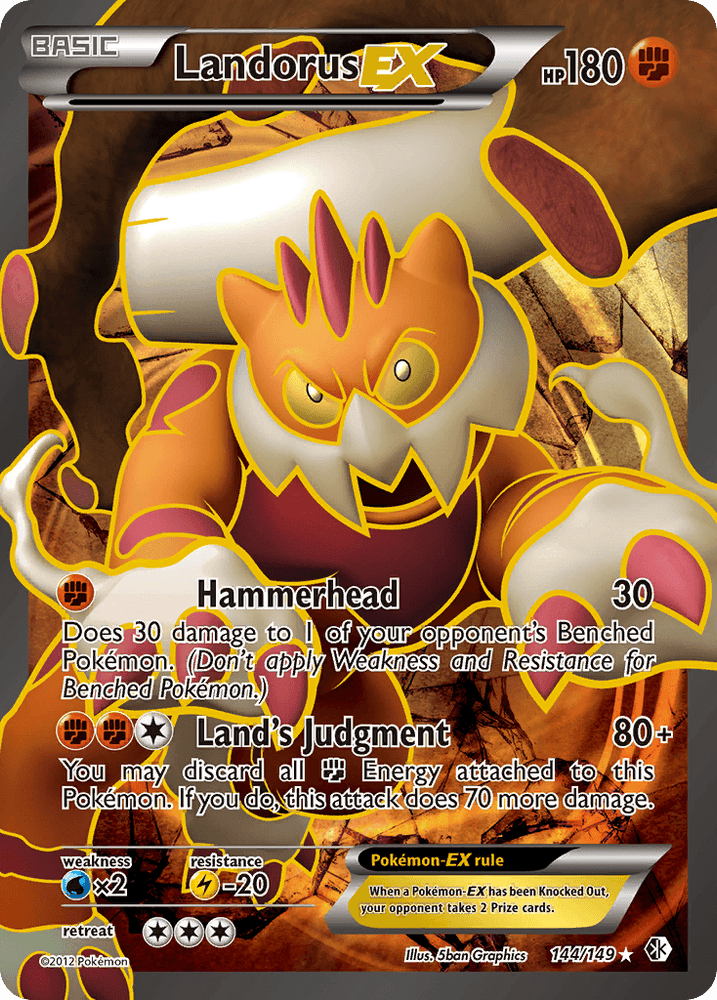 Landorus EX (144/149) [Black & White: Boundaries Crossed] (Online Only)