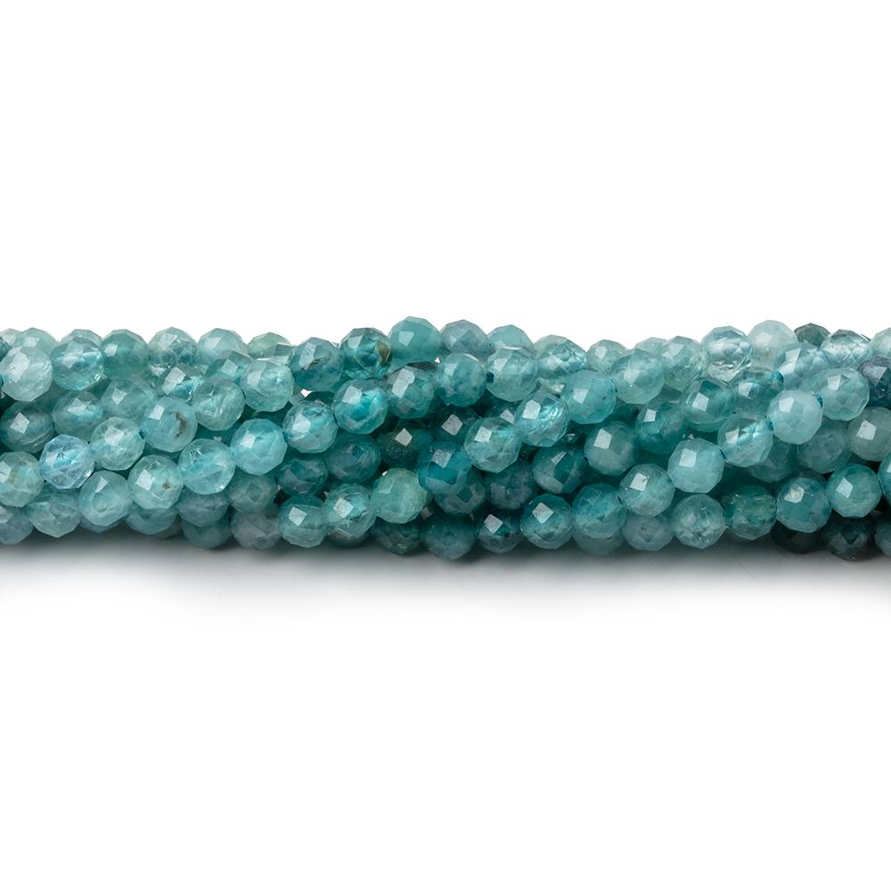 3mm Grandidierite microfaceted round beads 12.5 inch 110 pieces AA grade (ONLINE ORDER ONLY)