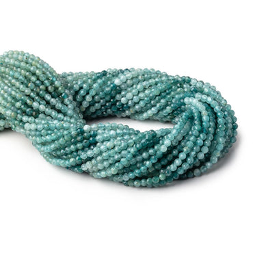 3mm Grandidierite microfaceted round beads 12.5 inch 110 pieces AA grade (ONLINE ORDER ONLY)