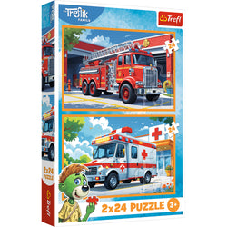 Trefl Kids Treflik Family - In the Land of Joy 2x24 Piece Puzzle (ONLINE ORDER ONLY)