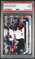 Graded 2025 Topps Now Kumar Rocker #78 Rookie RC Baseball Card PSA 9 Mint (ONLINE ORDER ONLY)