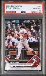 Graded 2025 Topps Now Dylan Crews #87 Rookie RC Baseball Card PSA 10 Gem Mint (ONLINE ORDER ONLY)