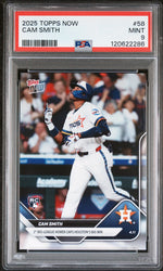 Graded 2025 Topps Now Cam Smith #58 Rookie RC Baseball Card PSA 9 Mint (ONLINE ORDER ONLY)