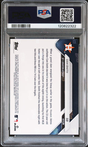 Graded 2025 Topps Now Cam Smith #58 Rookie RC Baseball Card PSA 8 Near Mint (ONLINE ORDER ONLY)