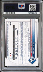 Graded 2025 Topps Bowman Roki Sasaki #12 Rookie RC Baseball Card PSA 8 Near Mint (ONLINE ORDER ONLY)