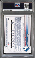 Graded 2025 Topps Bowman Roki Sasaki #12 Rookie RC Baseball Card PSA 9 Mint (ONLINE ORDER ONLY)