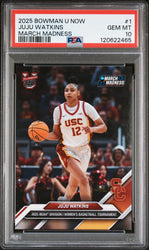 Graded 2025 Topps Bowman U Now JuJu Watkins #1 March Madness Rookie RC Basketball Card PSA 10 Gem Mint (ONLINE ORDER ONLY)
