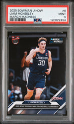 Graded 2025 Topps Bowman U Now Liam McNeeley #6 March Madness Rookie RC Basketball Card PSA 9 Mint (ONLINE ORDER ONLY)