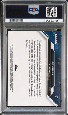 Graded 2025 Topps Bowman U Now March Madness Sarah Strong #7 Rookie RC Basketball Card PSA 10 Gem Mint (ONLINE ORDER ONLY)