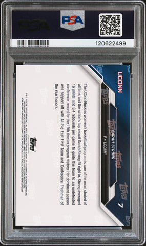 Graded 2025 Topps Bowman U Now Sarah Strong #7 March Madness Rookie RC Basketball Card PSA 9 Mint (ONLINE ORDER ONLY)