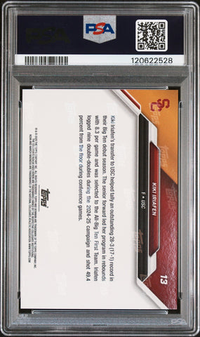 Graded 2025 Topps Bowman U Now Kiki Iriafen #13 March Madness Rookie RC Basketball Card PSA 10 Gem Mint (ONLINE ORDER ONLY)