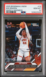 Graded 2025 Topps Bowman U Now Kiki Iriafen #13 March Madness Rookie RC Basketball Card PSA 10 Gem Mint (ONLINE ORDER ONLY)