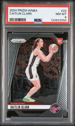 Graded 2024 Panini Prizm Wnba Caitlin Clark #22 Rookie RC Basketball Card PSA 8 Near Mint (ONLINE ORDER ONLY)