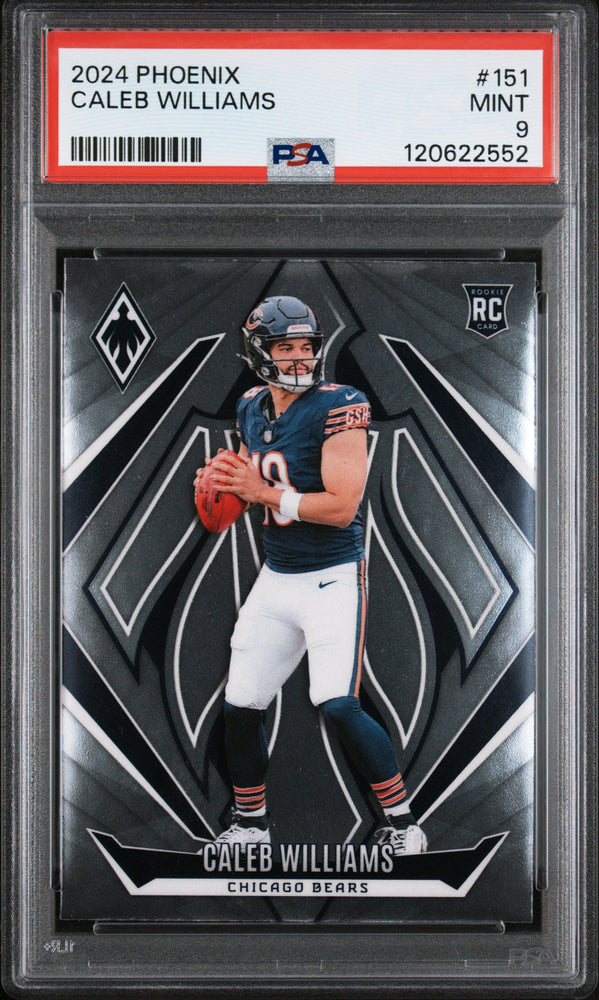 Graded 2024 Panini Phoenix Caleb Williams #151 Rookie RC Football Card PSA 9 Mint (ONLINE ORDER ONLY)