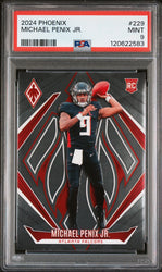 Graded 2024 Panini Phoenix Michael Penix Jr. #229 Rookie RC Football Card PSA 9 Mint (ONLINE ORDER ONLY)