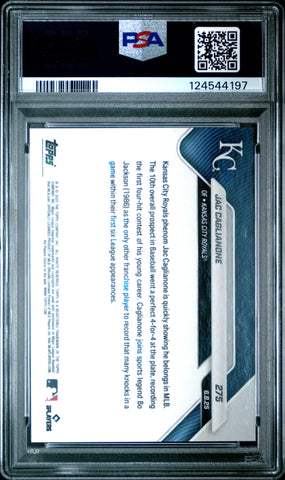 Graded 2025 Topps Now Jac Caglianone #275 Orange Foil /25 Rookie RC Baseball Card PSA 9 Mint (ONLINE ORDER ONLY)