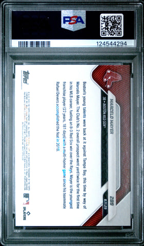 Graded 2025 Topps Now Marcelo Mayer #289 Orange Foil /25 Rookie RC Baseball Card PSA 10 Gem Mint (ONLINE ORDER ONLY)