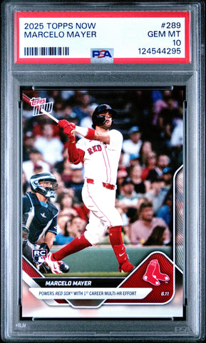 Graded 2025 Topps Now Marcelo Mayer #289 Rookie RC Baseball Card PSA 10 Gem Mint (ONLINE ORDER ONLY)