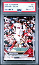 Graded 2025 Topps Now Marcelo Mayer #214 Rookie RC Baseball Card PSA 10 Gem Mint (ONLINE ORDER ONLY)