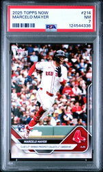 Graded 2025 Topps Now Marcelo Mayer #214 Rookie RC Baseball Card PSA 7 Near Mint (ONLINE ORDER ONLY)