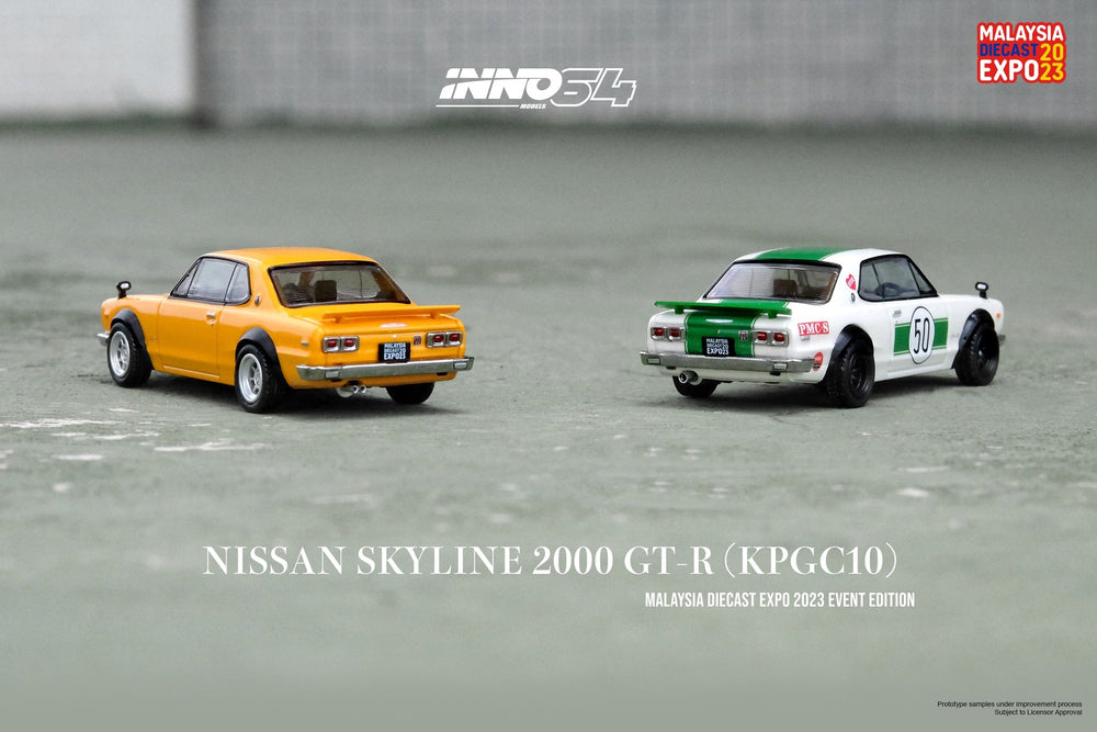 Inno64 Nissan Skyline 2000 GT-R (KPGC10) MALAYSIA DIECAST EXPO 2023 Event Edition 1:64 (ONLINE ORDER ONLY)