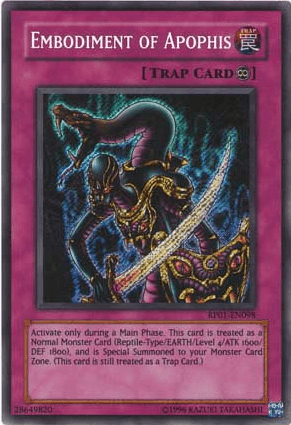 Embodiment of Apophis [RP01-EN098] Secret Rare (ONLINE ORDER ONLY)