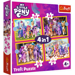 Trefl Red 4 in 1 Puzzle - My Little Pony - Meet the Ponies