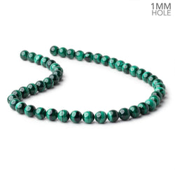 8mm Malachite Plain Round Beads 15.5 inch 48 pieces 1mm hole
