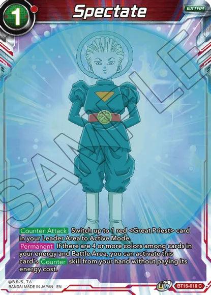 Spectate (BT16-016) [Realm of the Gods] (ONLINE ORDER ONLY)