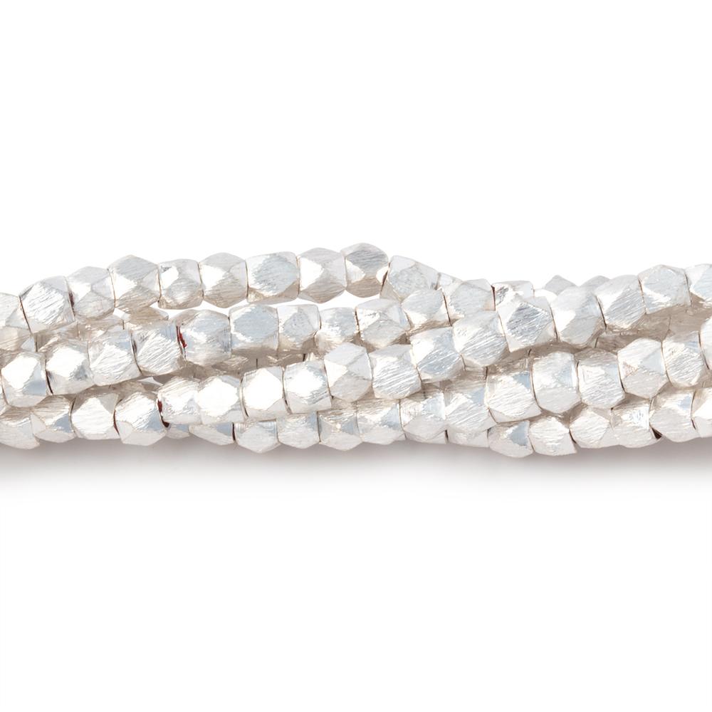 3mm Brushed Faceted Nugget Beads (ONLINE ORDER ONLY)