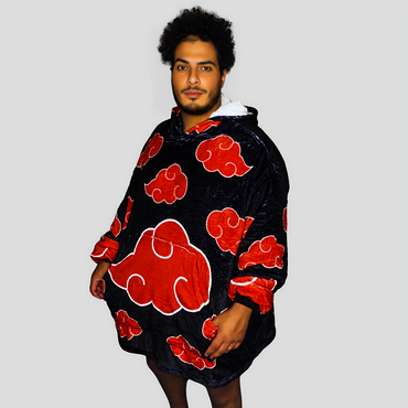 Naruto Itachi Akatsuki Wearable Blanket Hoodie for Kids & Adults | OLM Toys (ONLINE ORDER ONLY)