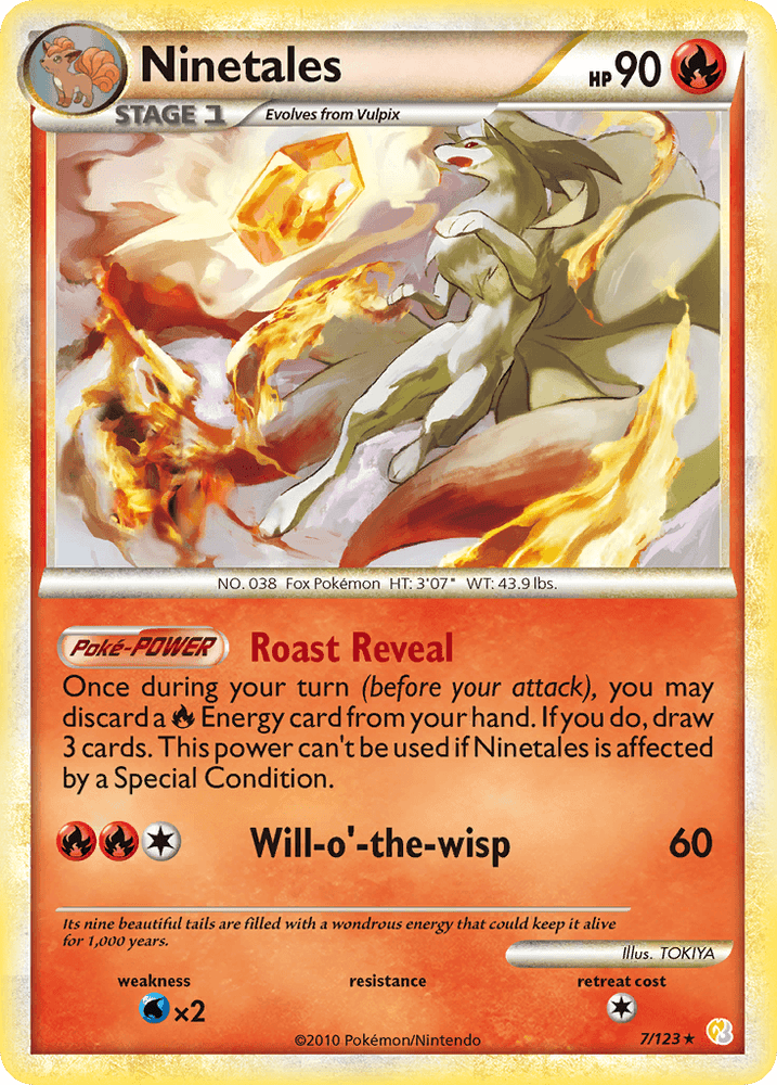 Ninetales (7/123) [HeartGold & SoulSilver: Base Set] (Online Only)