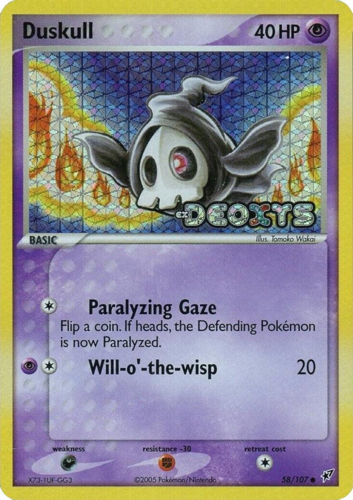 Duskull (58/107) (Stamped) [EX: Deoxys] (Online Only)