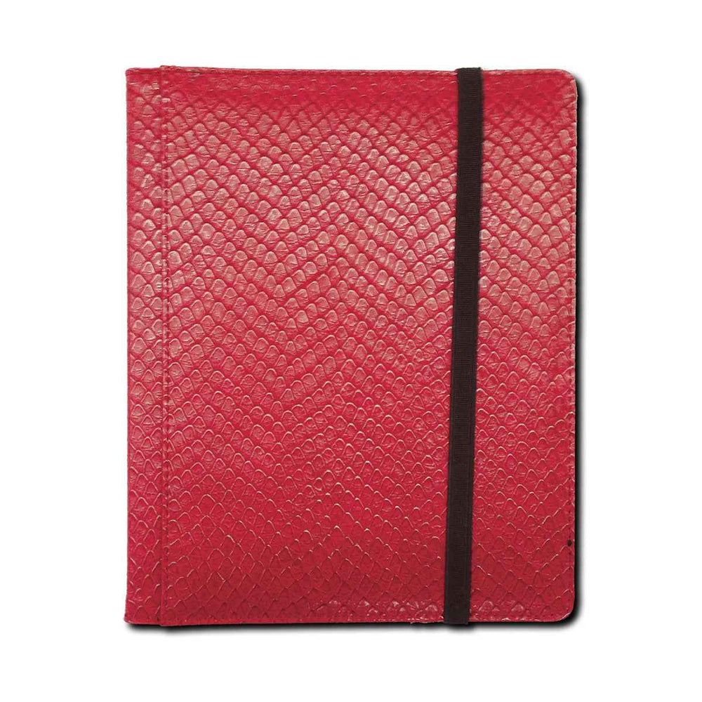 4 Pocket Dragon Hide Red Binder