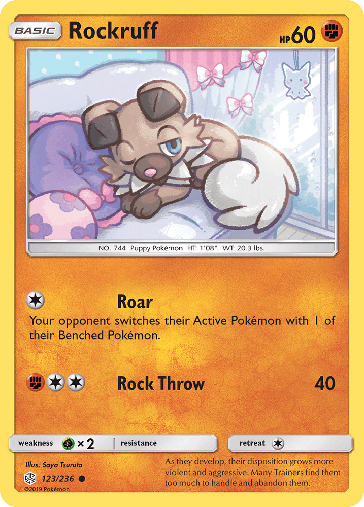 Rockruff (123/236) [Sun & Moon: Cosmic Eclipse] (Online Only)