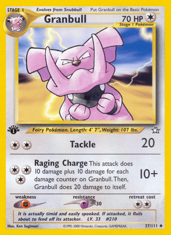 Granbull (37/111) [Neo Genesis 1st Edition] (Online Only)