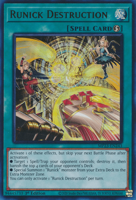 Runick Destruction [MP23-EN243] Ultra Rare (ONLINE ORDER ONLY)
