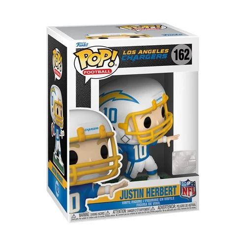 NFL Chargers Justin Herbert (Home Uniform) Funko Pop! Vinyl Figure #162 (ONLINE ORDER ONLY)