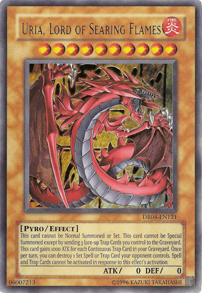 Uria, Lord of Searing Flames [DR04-EN121] Ultra Rare (ONLINE ORDER ONLY)