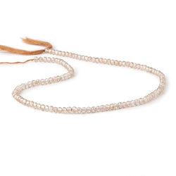 3.4mm Champagne Zircon Micro Faceted Rondelle Beads 12.25 inch 118 pieces AA (ONLINE ORDER ONLY)
