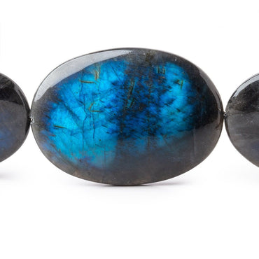 34x18-42x30mm Labradorite Plain Oval Beads 20 inch 15 pieces AA (ONLINE ORDER ONLY)