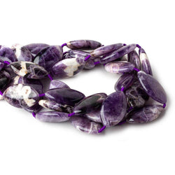 34x20x8mm Cape Amethyst straight drilled plain marquise 16 inch 10 beads (ONLINE ORDER ONLY)