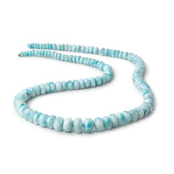 3.5-10mm Larimar Plain Rondelle Beads 18 inch 118 pieces AA (ONLINE ORDER ONLY)