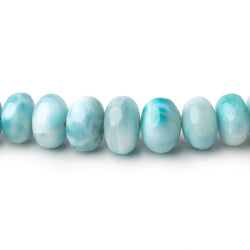 3.5-10mm Larimar Plain Rondelle Beads 18 inch 118 pieces AA (ONLINE ORDER ONLY)