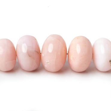 3.5-13mm Pink Peruvian Opal Plain Rondelle Beads 17 inch 90 pieces A Grade (ONLINE ORDER ONLY)