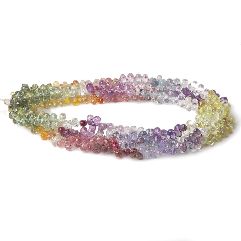 3.5-2.5-4x2.5mm Rainbow Sapphire Micro Tear Drops 16 inch 160 pieces (ONLINE ORDER ONLY)