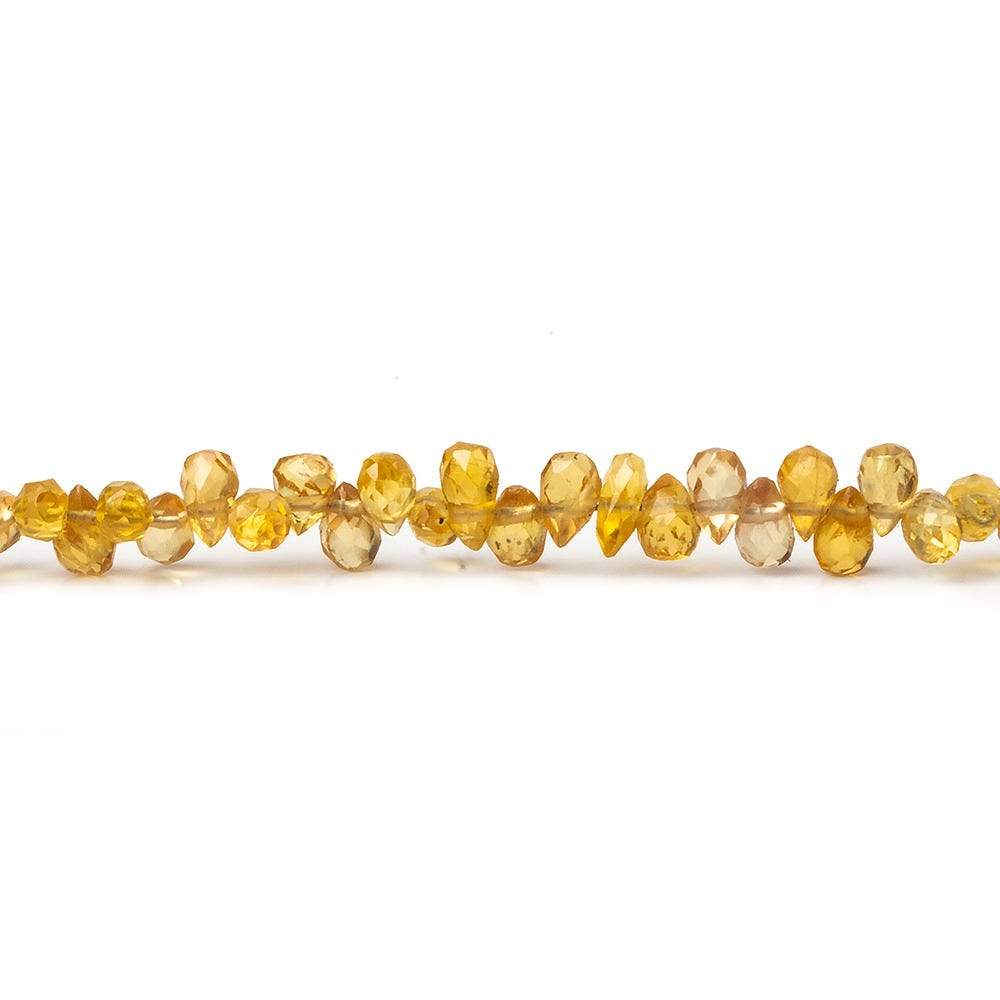 3.5-2.5-5x3mm Yellow Sapphire Micro Tear Drop Briolette 19 inch 240 pieces (ONLINE ORDER ONLY)