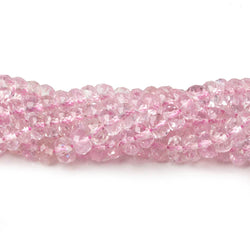 3.5-4.5mm Kunzite faceted rondelles 16.5 inch 170 beads AAA (ONLINE ORDER ONLY)