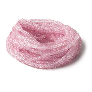 3.5-4.5mm Kunzite faceted rondelles 16.5 inch 170 beads AAA (ONLINE ORDER ONLY)